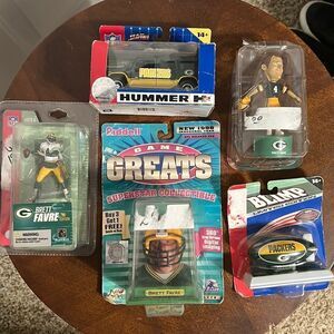🔥🔥 “NIB” GREEN BAY PACKERS Brett Favre Collectibles Memorabilia Bundle Set 🔥
